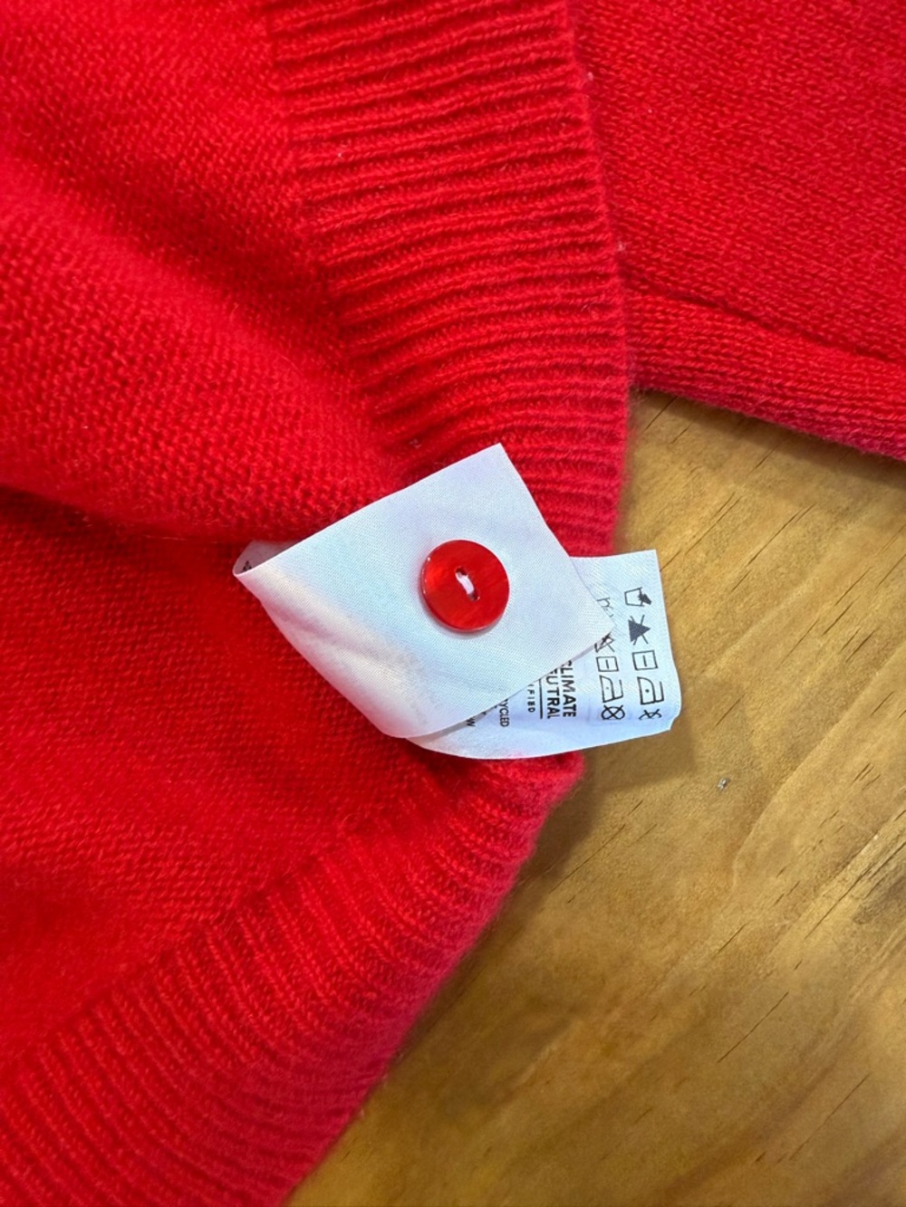❤️ Reformation Red Cashmere Cropped Cardigan - Picture 8 of 16